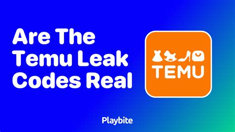 temu leak codes|are temu leaks real.